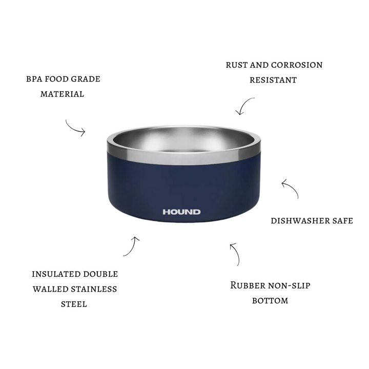 VIP stainless steel bowl set - Hound